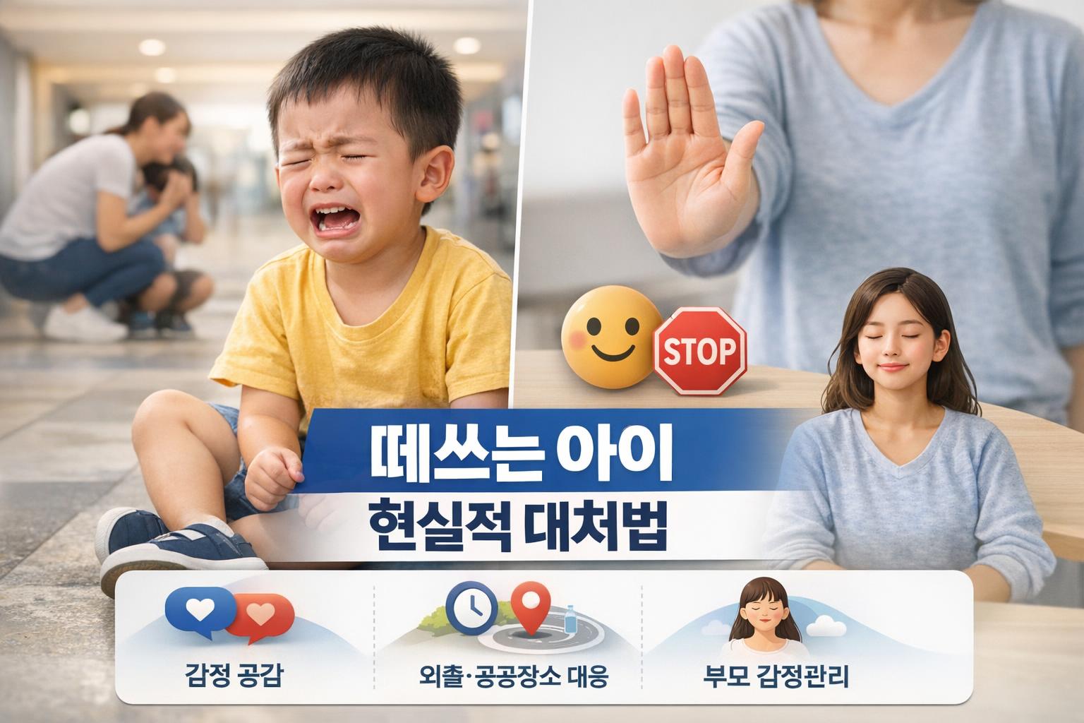 떼쓰는 아이, 부모가 바로 적용할 수 있는 현실적 대처법