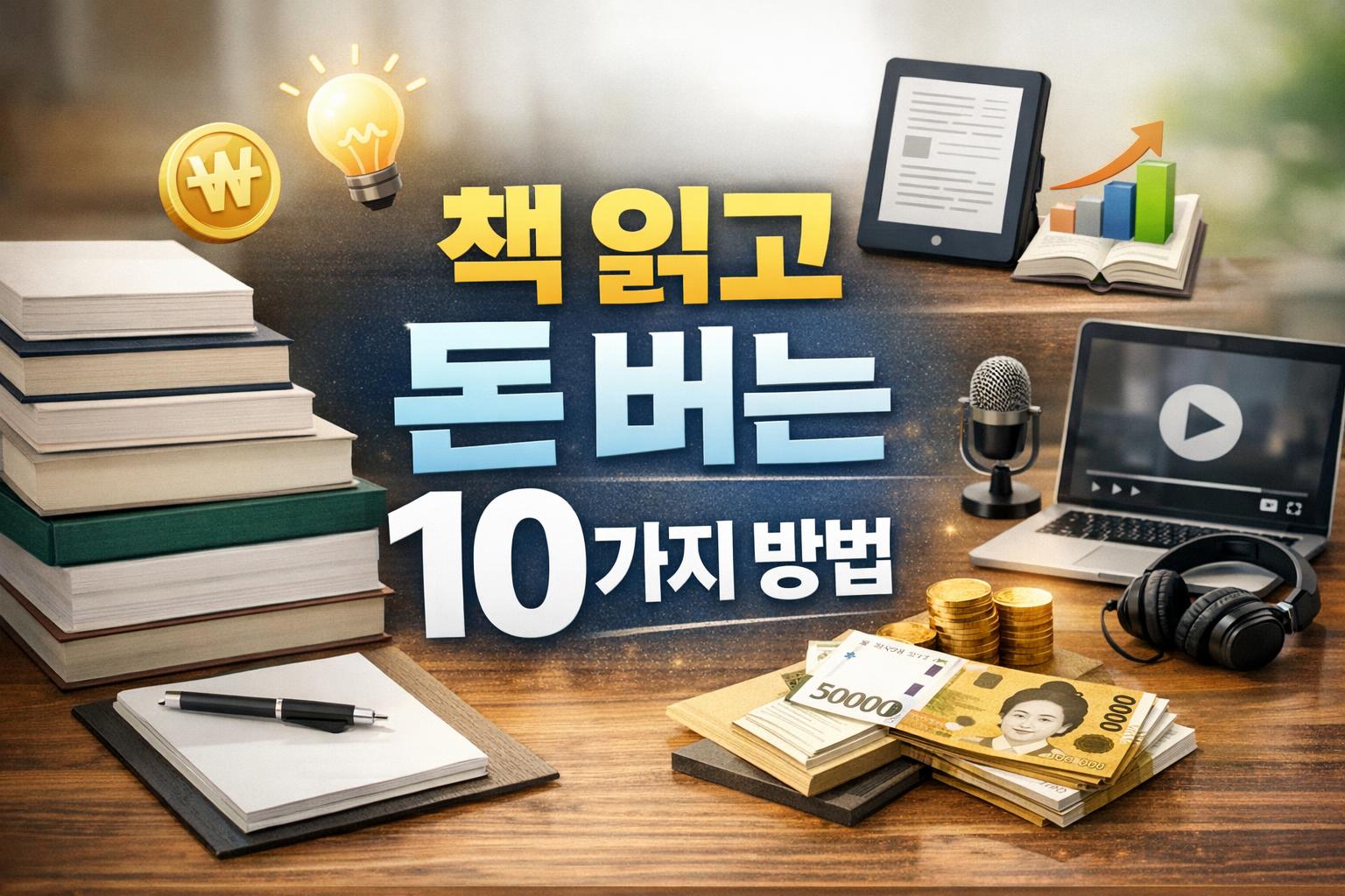 책을 읽어 돈 버는 가장 좋은 방법 10가지: 당신도 시작할 수 있는 실전 가이드
