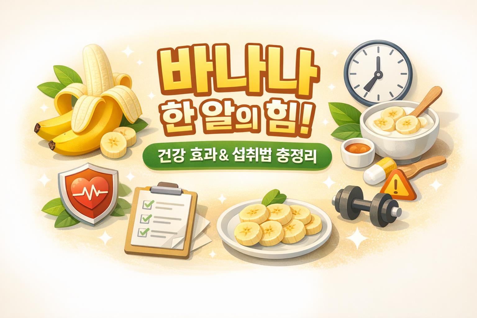 바나나 한 알의 힘: 건강 효과와 섭취법 총정리