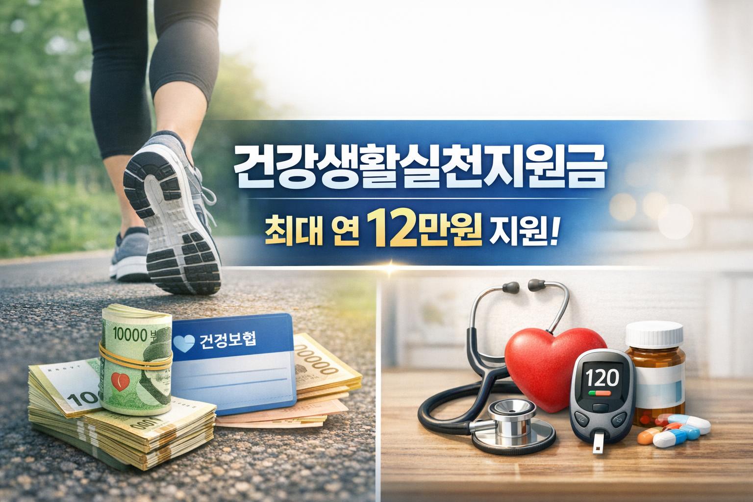 건강생활실천지원금, 걷기만 해도 최대 12만원…예방형·관리형 한눈에 보기